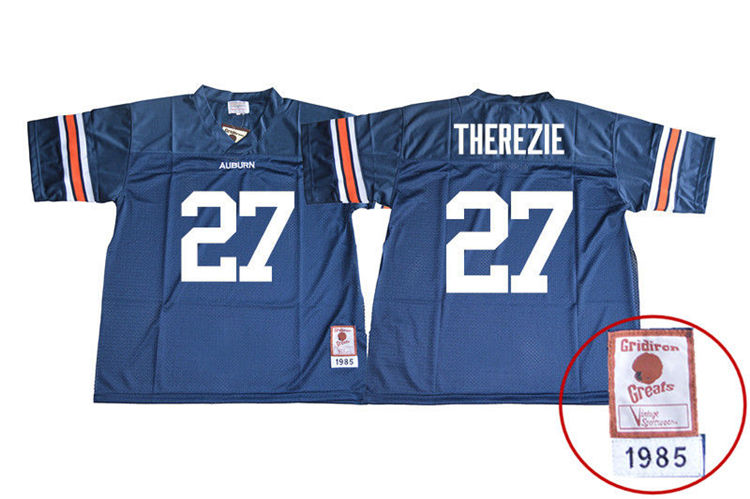Auburn Tigers Men's Robenson Therezie #27 Navy Stitched College 1985 Throwback NCAA Authentic Football Jersey XSQ8574UT